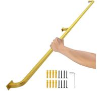 Golden Wrought Iron il 1 m-3 m regolabile scale ringhiera interna ed esterna montaggio a parete barra di supporto di sicurezza - Kit completo (390 cm)
