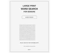 Golden Years Word Search: Memories of Everyday Life