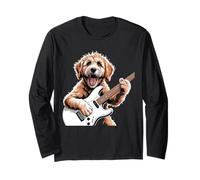 Goldendoodle - Chitarra per Cani Star Rock And Roll Goldendoodle Maglia a Manica