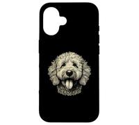 Goldendoodle Dog Face Art Design per donne e uomini Custodia per iPhone 16
