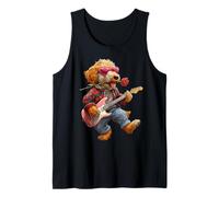 Goldendoodle Guitarist Dog Suona la Chitarra San Valentino Canotta