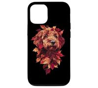 Goldendoodle Labradoodle autunno foglie autunno cane scarabocchio mamma Custodia per iPhone 12/12 Pro
