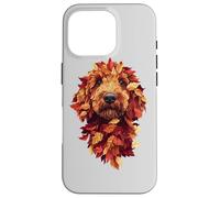 Goldendoodle Labradoodle autunno foglie autunno cane scarabocchio mamma Custodia per iPhone 16 Pro