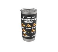 Goldendoodle testardo Trucchi divertenti Barzellette sarcastiche sul cane Bicchiere termico in acciaio inox doppia parete