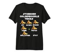 Goldendoodle testardo Trucchi Divertenti Barzellette sarcastiche sul Cane Maglietta Premium