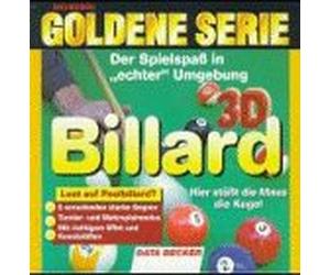 Goldene Serie. 3D Billard. CD- ROM für Windows 95