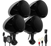 GoldenHawk AN4-QX 1200W 4 canali All-in-One Amplificatore 4.5" Full Range Impermeabile Bluetooth Moto Stereo Altoparlanti Audio Amp System w/AUX per Manubrio 1-1.5" Harley Cruiser Can-Am ATV
