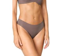 Goldenpoint Donna Intimo - Parte Bassa del Completo Intimo - Slip a Brasiliana Fianco Medio Seamless in Morbida Microfibra Taglia XS Colore Grigio Chiaro