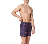 Goldenpoint Uomo Costume da Bagno - Boxer Fantasia Red Fish Taglia M Colore Blu