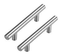 Goldenwarm 10 Pezzi Maniglie per Mobili Argento Maniglie Cucina Maniglie Armadio -LS201BSS115 Maniglie per Mobili Moderni Maniglie Acciaio Inox Maniglie Cassetti Cameretta Maniglie 115mm