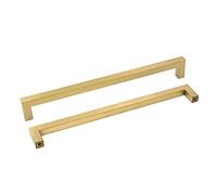 Goldenwarm 10 Pezzi Maniglie per Mobili Moderni Maniglie Oro -LSJ12GD256 Maniglie per Mobili da Cucina Maniglie Acciaio Inox Distanza dei Fori 256mm