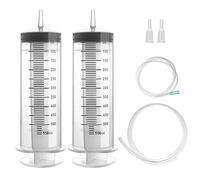 GOLDEROC 2 siringhe da 500 ml,grande siringa 500ml con tubo, tubo pneumatico da 1,2 m,siringa aspira liquidi,siringa per olio,adatto per estrarre o riempire olio dal differenziale,cambio e motore.