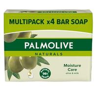 Golders Green UK Saponetta Naturals Moisture con saponetta al latte d'oliva Confezione da 4 saponi biodegradabili di origine naturale vegana per corpo, mani e viso GG SoapBar