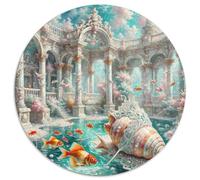 Goldfish 1000 Pezzi Puzzle Giochi Di Puzzle Cute Pets Puzzle Circolare Giochi Intellettuali Per Adulti E Bambini Puzzle Arte Gioco Di Sfida Creativa Unica (67.5x67.5cm)