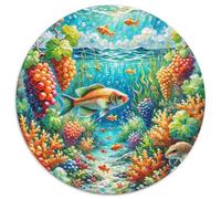 Goldfish 1000 Pezzi Puzzle Giochi Di Puzzle Cute Pets Puzzle Circolare Puzzle Classico Puzzle Arte Gioco Di Sfida Creativa Unica (67.5x67.5cm)