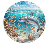 Goldfish 1000 Pezzi Puzzle Giochi Di Puzzle Cute Pets Rotonda Puzzle Giochi Intellettuali Per Adulti E Bambini Puzzle Arte Giochi Regali Unici (67.5x67.5cm)