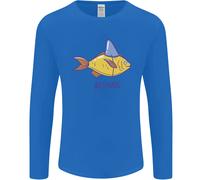 Goldfish Attitude Great White Shark Wannabe Uomo Long Sleeve T-Shirt