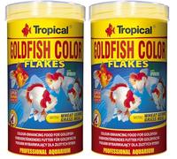 GOLDFISH COLOR 500ml / 100g - Mangime per intensificare i colori dei pesci rossi (Confezione da 2)