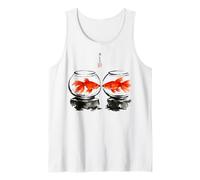 Goldfish Japanese Ink Painting Sumi-E Traditional Art Print Canotta