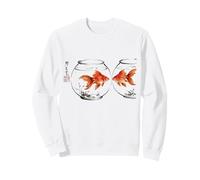 Goldfish Japanese Ink Painting Sumi-E Traditional Art Print Felpa