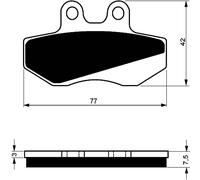 GOLDFREN PASTIGLIA FRENO SINT. AD MONTA SU TOMOS 50 SE 05-OFFERTA