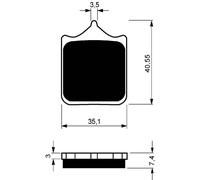 GOLDFREN PASTIGLIA FRENO SINT. GP6 MONTA SU BENELLI 900 TORNADO TRE NOVECENTO 03