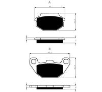 GOLDFREN PASTIGLIA FRENO SINT. K5 MONTA SU KYMCO 125 PEOPLE ONE 13-15-OFFERTA