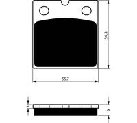 GOLDFREN PASTIGLIA FRENO SINT. S3 MONTA SU NORTON CLASSIC / INTERPOL 2 89-OFFERT