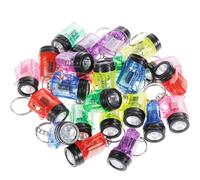 GOLDGE 24 Pezzi Mini Torcia LED Portachiavi, Torcia Portatile a Batteria Multius