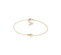 Elli Bracciale Donne Cuore Intrecciato Connessione in Argento Sterlino 925 Placcato Oro
