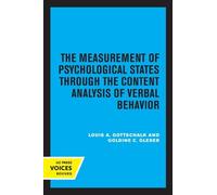 Goldine C. Gles The Measurement of Psychological States Through the (Tascabile)