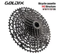 GOLDIX Cassetta per bicicletta ultraleggera Ruota libera Materiale in acciaio al carbonio 9/10/11/12/13 velocità Struttura HG Pignone per mountain bike