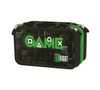 Goldkids - Astuccio a 3 scomparti - Astuccio per ragazze e ragazzi - Astuccio a 3 scomparti, 46 pezzi, Nero , 3-fähig, Astuccio