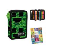 Goldkids - Astuccio a 3 scomparti - Astuccio per ragazze e ragazzi - Astuccio a 3 scomparti - Astuccio imbottito per la scuola e il quaderno dei compiti - motivo gioco