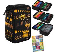 Goldkids - Astuccio a 3 scomparti - Astuccio per ragazze e ragazzi - Astuccio a 3 scomparti - Astuccio per studenti - Astuccio e quaderno per i compiti a casa, Don't Do It, xl, Classico