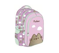 Goldkids - Zaino per la scuola, per adolescenti, per ragazzi e ragazze, zaino per la scuola, motivo Pusheen, multicolore, 40 x 28 x 17 cm