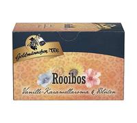 Goldmännchen Tè Rooibos Vaniglia - Caramello con Fiori, Infuso, Tisana in Bustina, 20 Bustine Sigillate Singolarmente