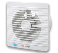GOLDMAN SERVICE | Estrattore da bagno silenzioso con timer ventilatore estrattore d'aria anti umidità valvola anti-ritorno e zanzariera, diametro: 100 millimetri 12W