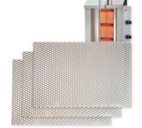 GOLDMAN SERVICE | Set 3 griglie bruciatore Kebab Steakhouse Gyros 230 x 150 mm. Griglia a combustione resistente alle alte temperature. Compatibile POTIS - GD3, GD4, GD5