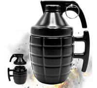 goldmiky Tazze a Forma di Granata, 280 ml, Nera, Regali per Uomini