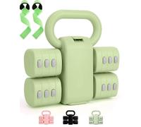 GOLDNITE Kettlebell - Set di manubri regolabili 4 in 1 con pesi regolabili per donne, 9 pesi da 0,2 kg a 5,5 kg, set di 2 manubri per il peso della mano, per casa, palestra, allenamento fitness