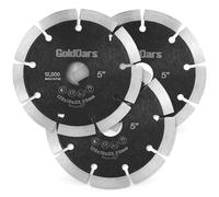 GoldOars Dischi Diamantati 125 mm Confezione da 3 Dischi di Taglio Ultra Sottili per Smerigliatrice Angolare Adatti per Piastrelle, Mattoni, Marmo e Granito Compatibili con Bosch, Makita, DeWalt