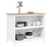 Goldonion Isola Cucina HILL Bianco 112 x 66 x 90 cm