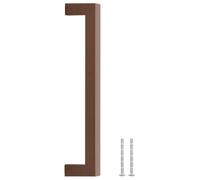 Goldonion Maniglie Mobili Bronzo 5pz Acciaio Inox 192mm Design Moderno | Acciaio inossidabile, vite tagliabile, adatto a cassetti e credenze, finitura bronzo, tubo quadrato