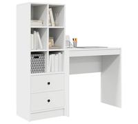 Goldonion Scrivania Con 2 Cassetti Bianco 125,5x40x127 Cm
