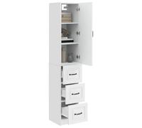 Goldonion Set di armadi 2 pcs Bianco Lucido 33 x 34,5 x 87 cm
