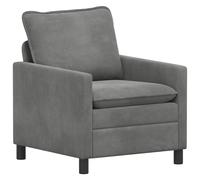 Goldonion Set Divani 2 Pezzi Grigio Scuro Velluto