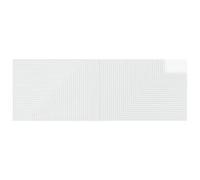 Goldonion Testiera a Muro Bianco Lucido, Legno Ingegnerizzato, 140x50 cm