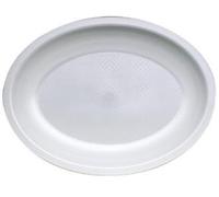 GOLDPLAST PIATTO OVALE BIANCO 50PZ PIATTO IN PP 255X190 MM