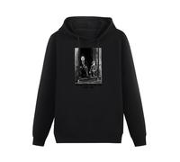 GOLDROAST Charlie Chaplin The Kid Hoody Unisex Ptinted Hoodies Long Sleeve Men's Hooded with Pocket Black S